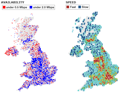 slow uk broadband speed map